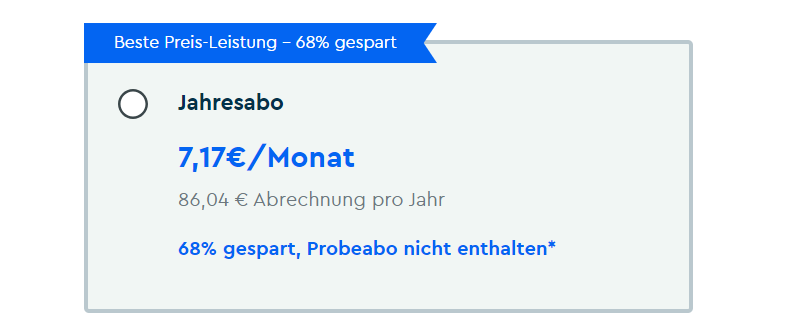 Blinkist-Jahresabo