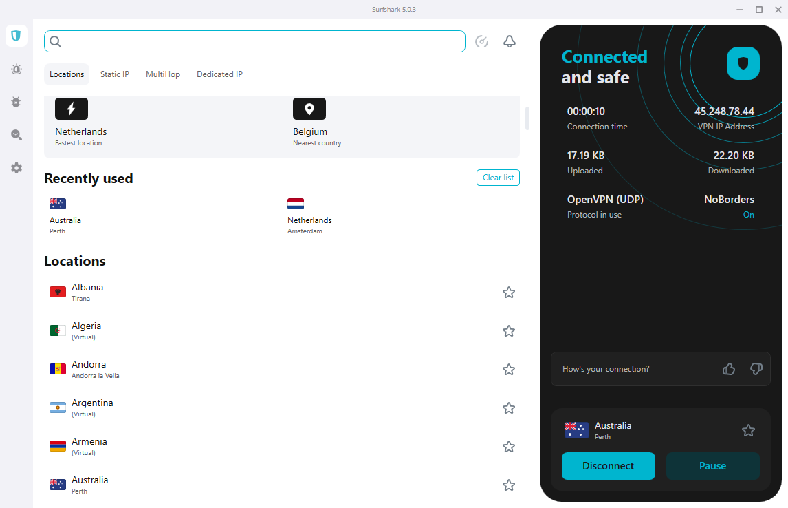 disconnect-surfshark-vpn