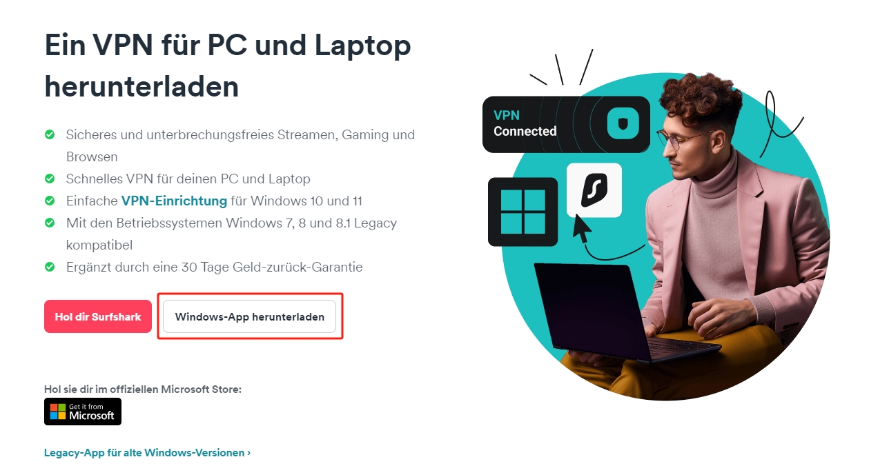 Surfshark-Geräte-Apps