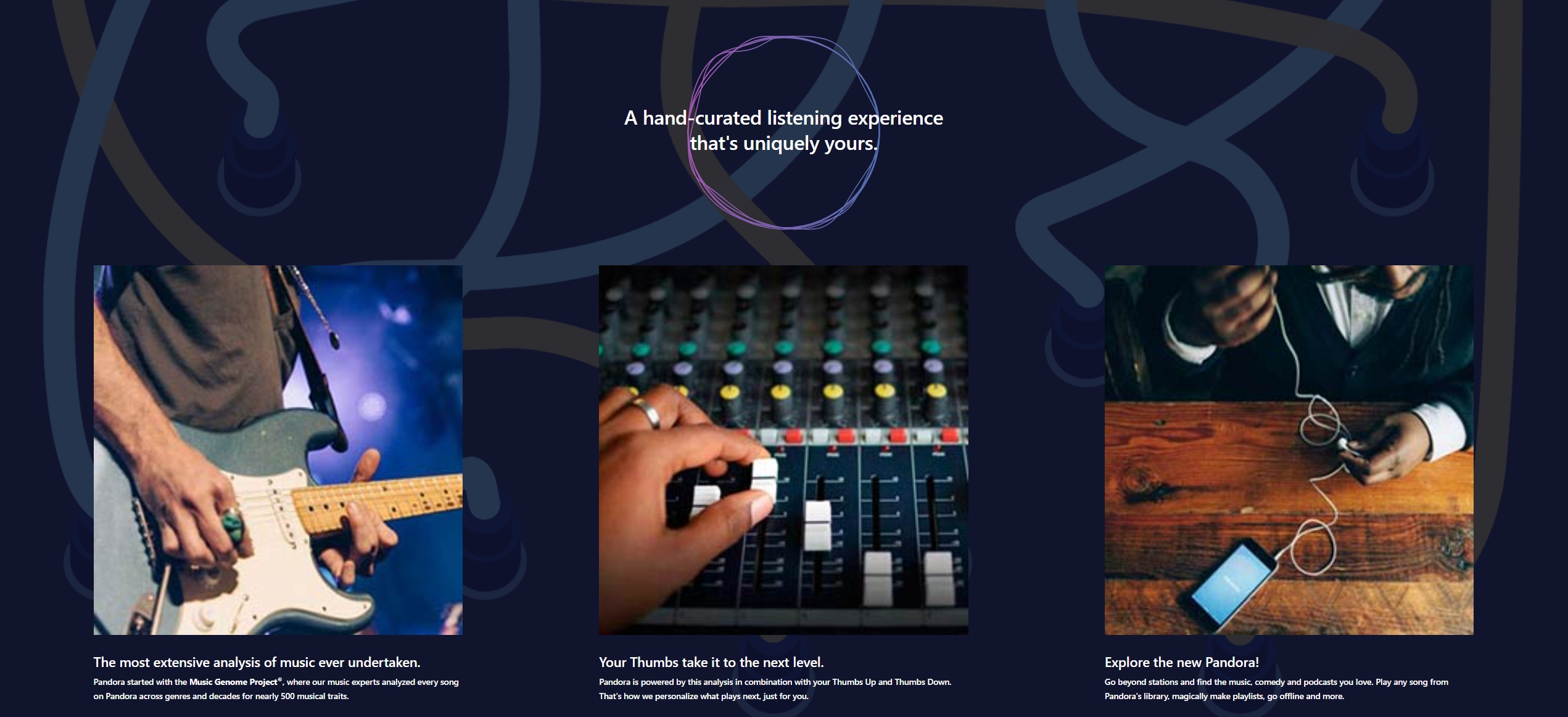 how does Pandora Music work
