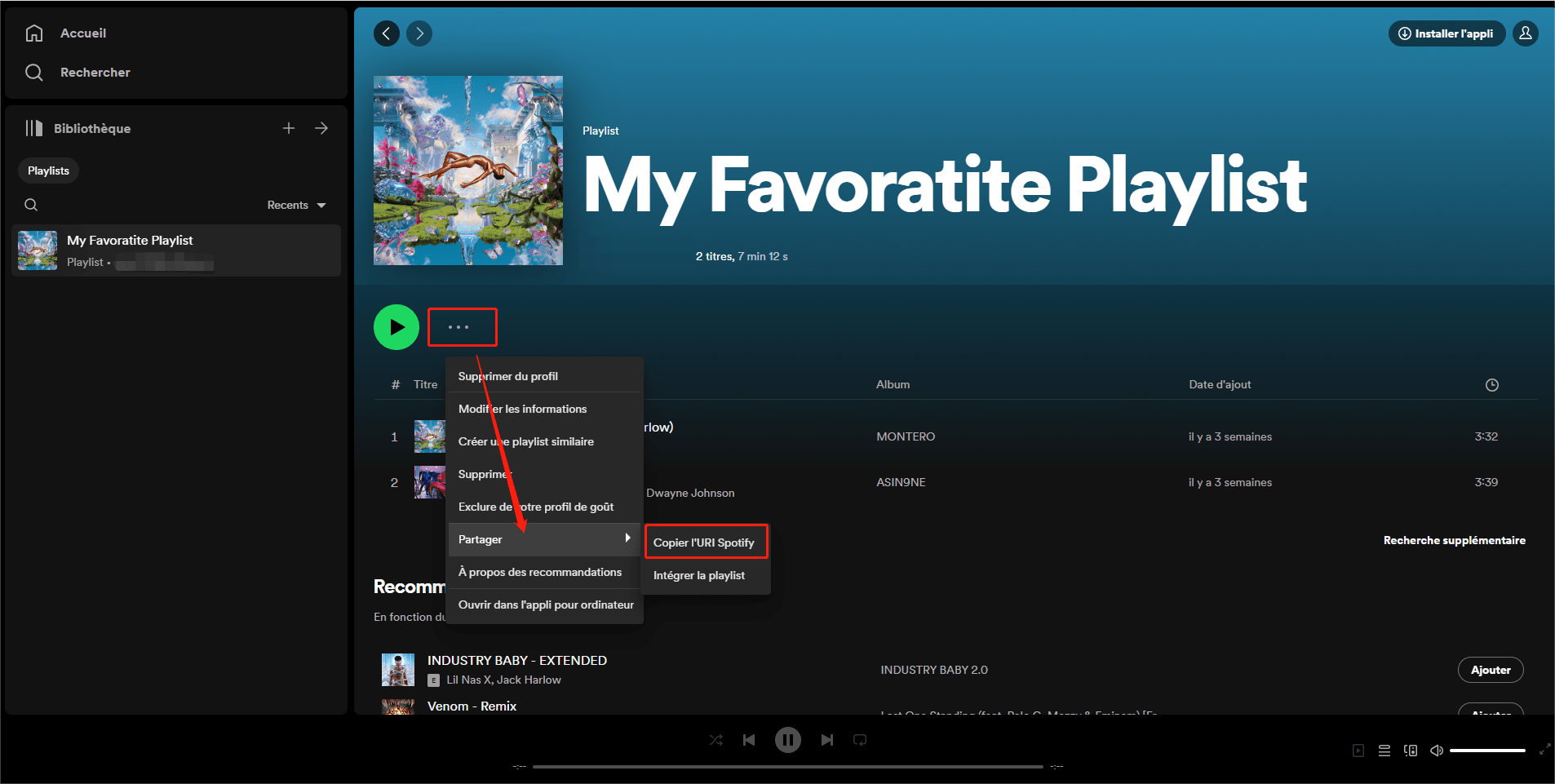 come condividere la playlist che mi piace su Spotify