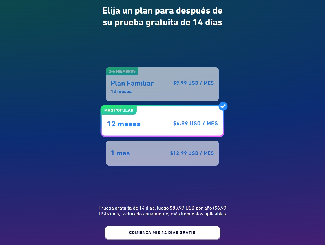 Súper costo de Duolingo