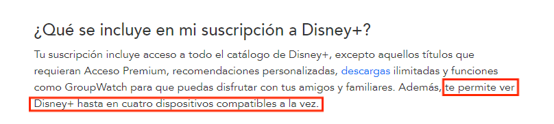 hasta en cuatro dispositivos compatibles a la vez