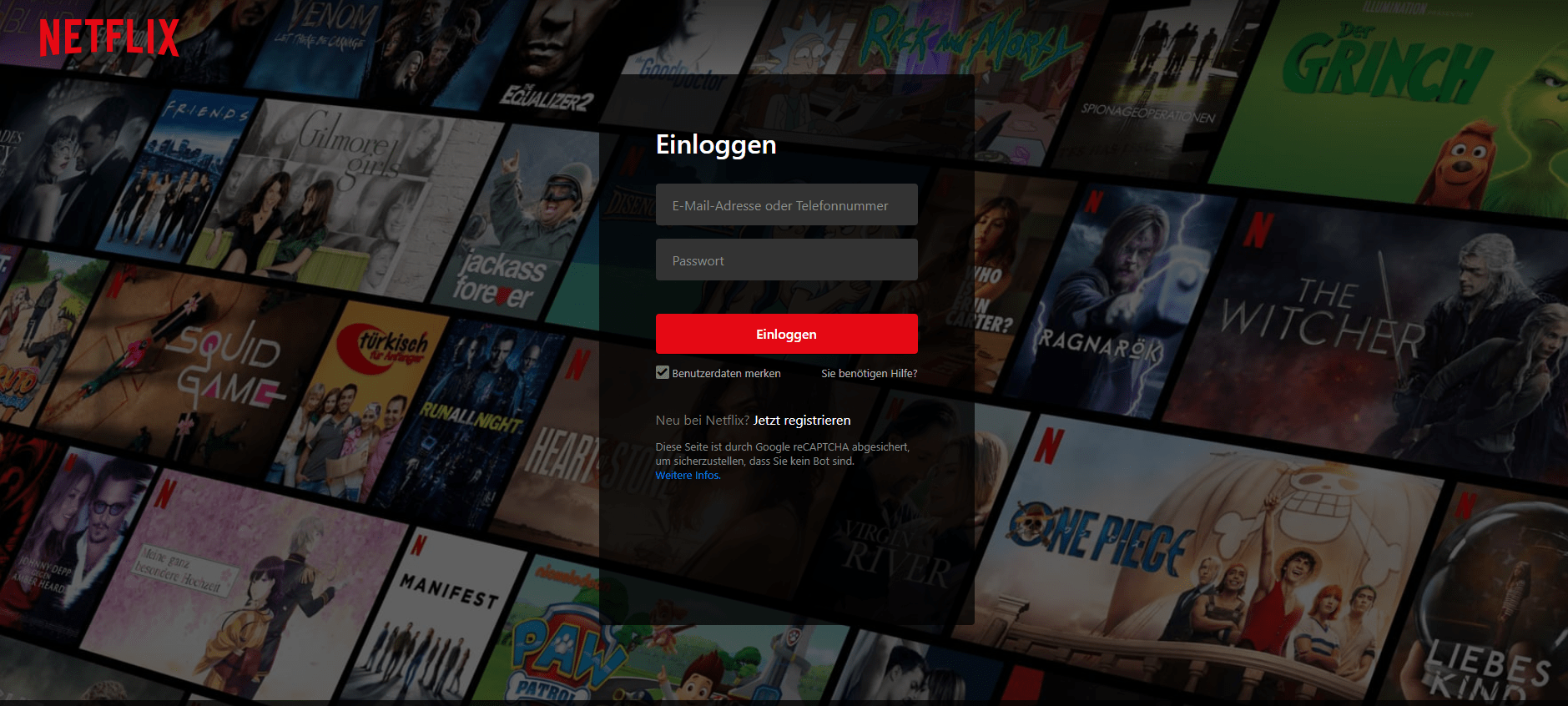 Einloggen Netflix