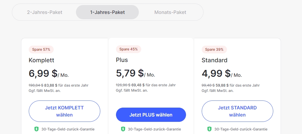 NordVPN 1-Jahres-Plan