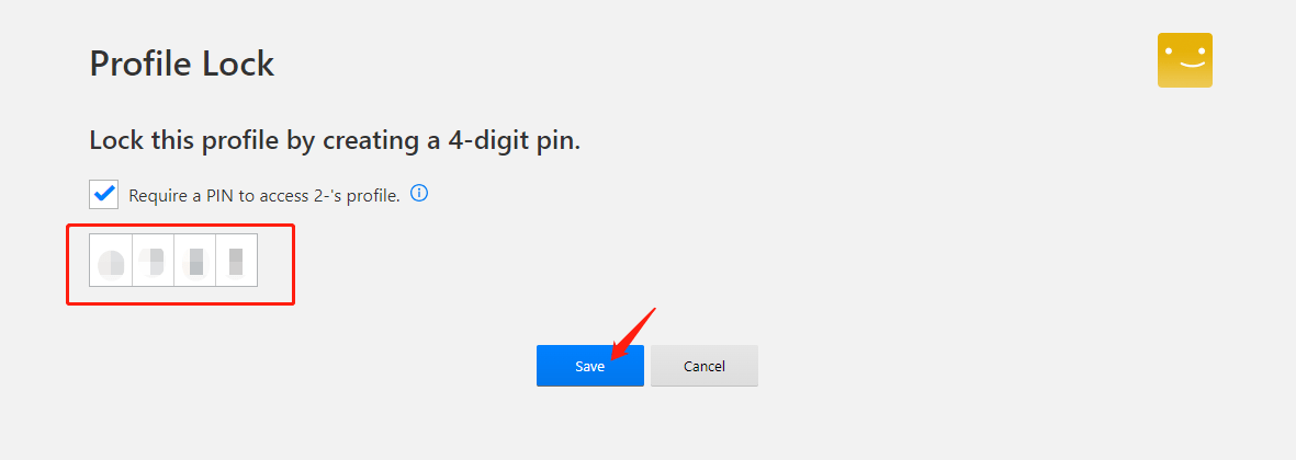 Netflix creating a profile pin