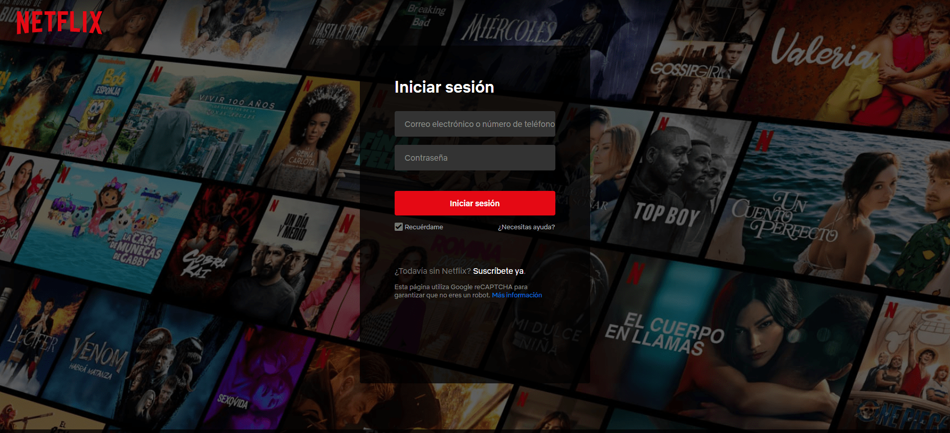 Iniciar sesión de cuenta netflix