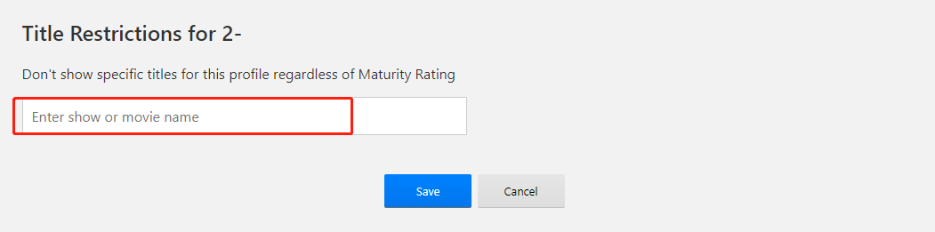 Netflix Title Restrictions