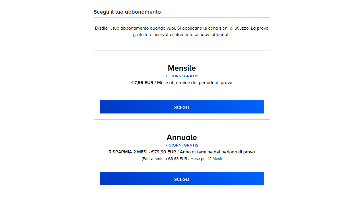 paramount plus prezzo del piano
