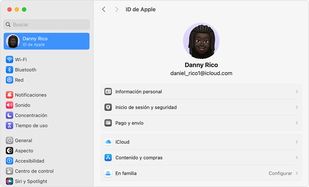 set up family group on Mac with macOS Ventura or later