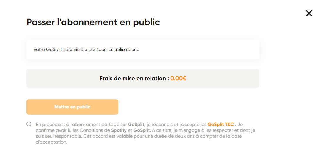 partager compte
