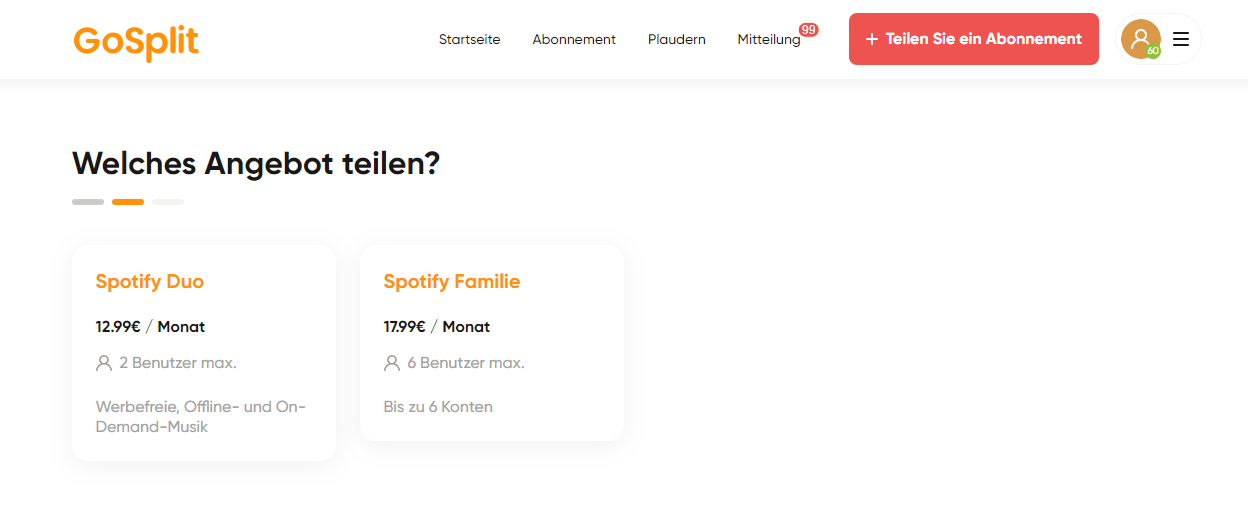 spotify premium konto teilen