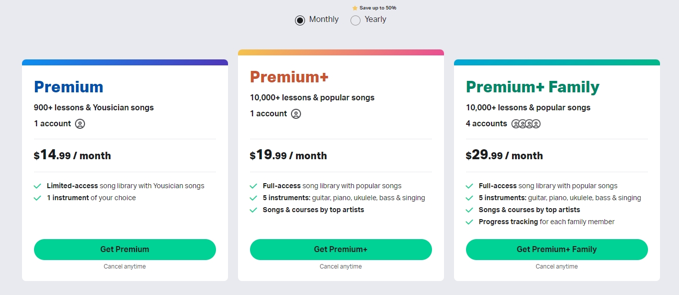 yousician-subscription-plans